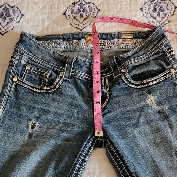 Studio 5 Distressed Jeans Slim Boot Sz 3 - Picture 5 of 9